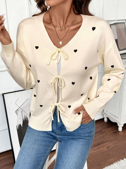 Women's Nowi Women Printed Cardigan Blend Regular Fit