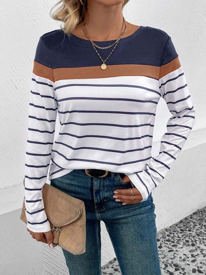 NOWI Women Striped T-shirt