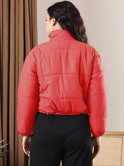 Women Lightweight Crop Puffer Jacket