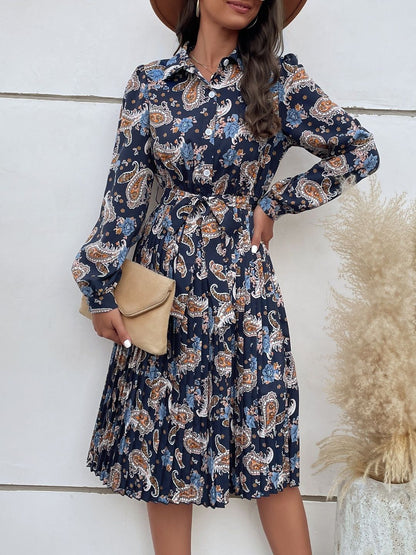 Women's Grey Nowi Print A-Line Dress