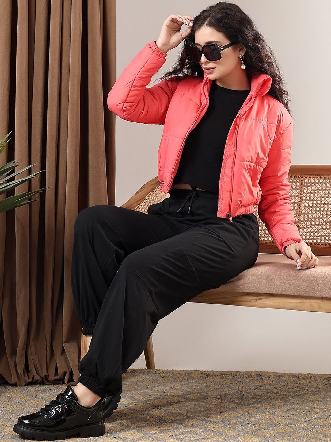 NOWI Women Lightweight Crop Puffer Jacket