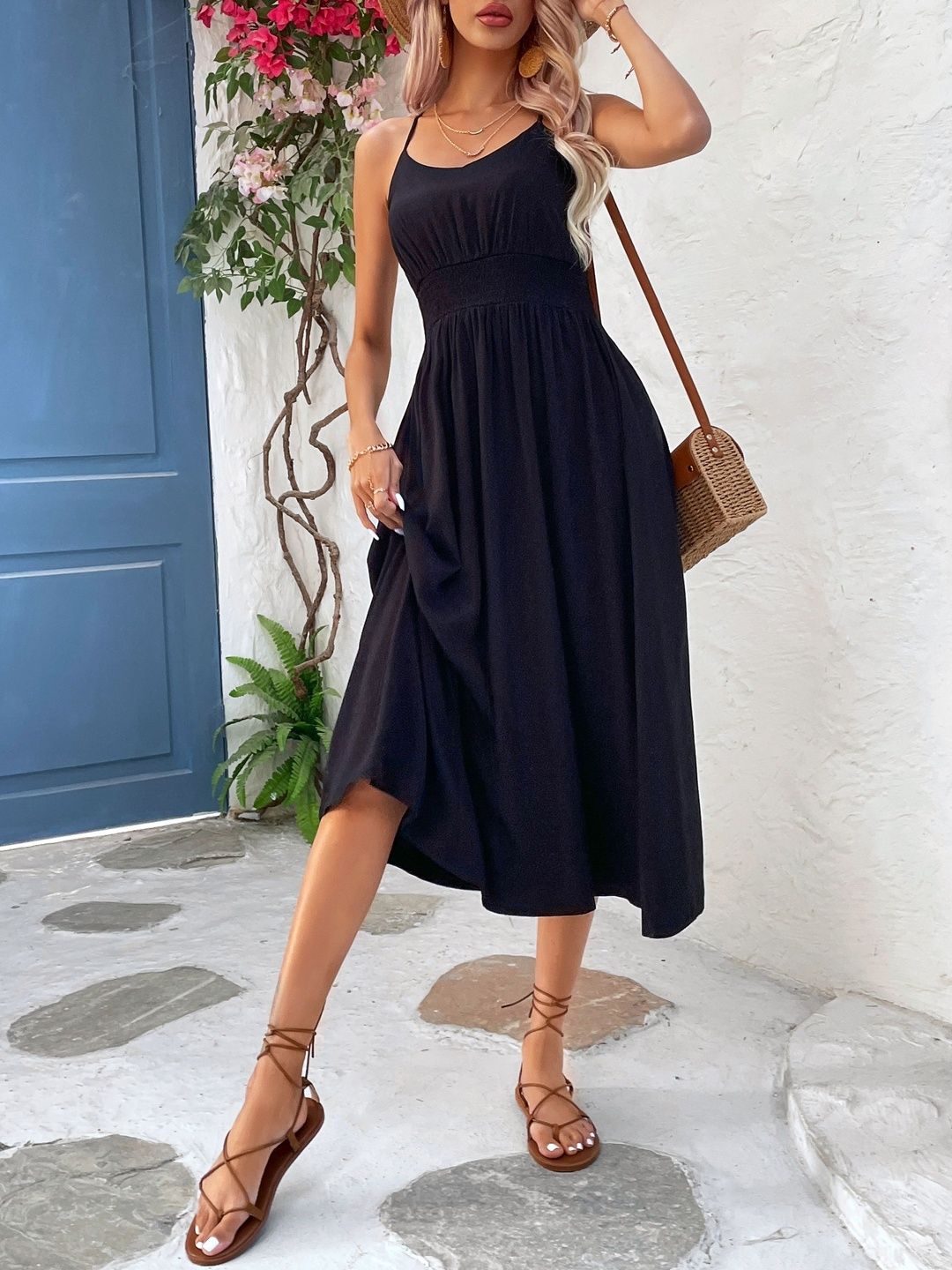 Fit & Flare Midi Dress