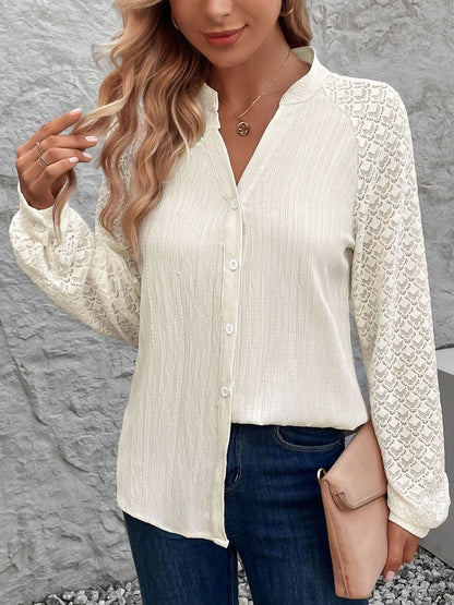 Women Semi Sheer Casual Shirt