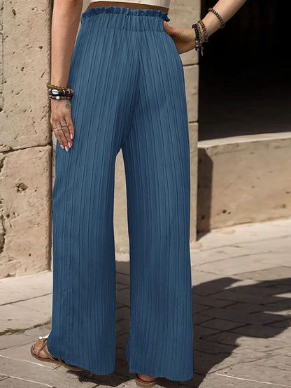 Women Textured High-Rise Non Iron Trousers