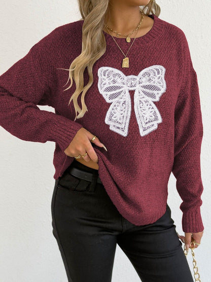 Women Pullover with Applique Detail