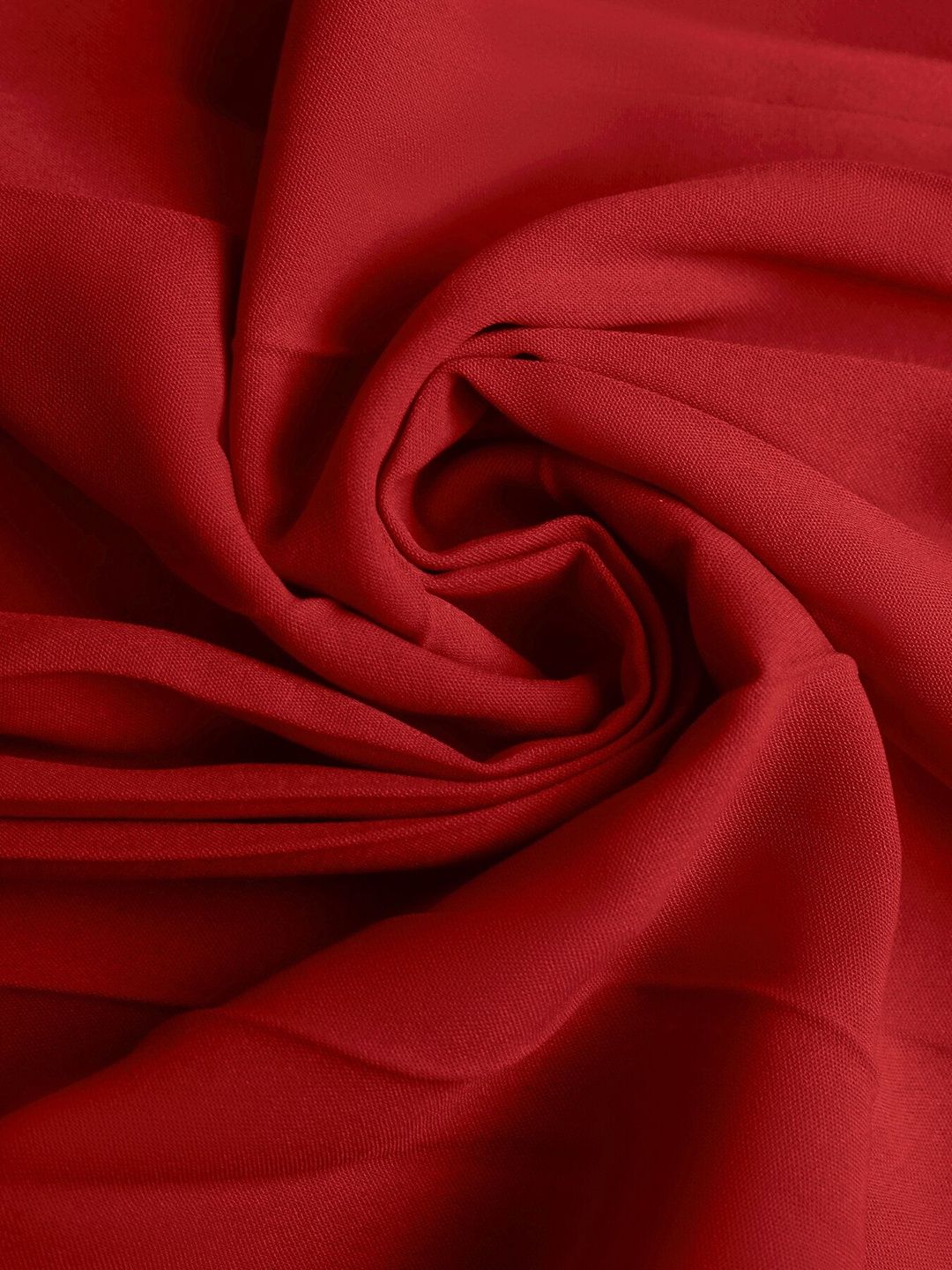 Women's Red Off-Shoulder Ruffled Fit & Flare Midi Dress