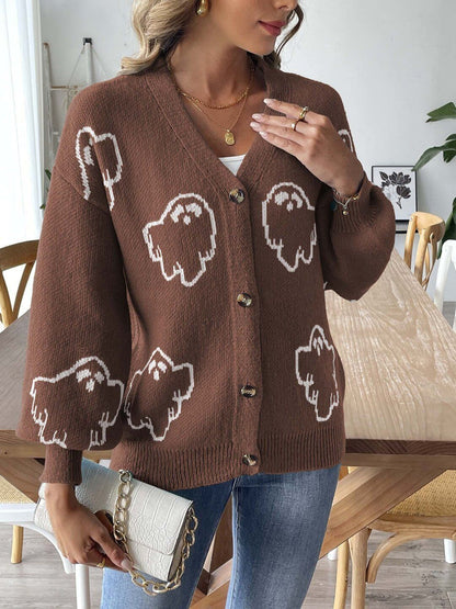 Women Printed Cardigan