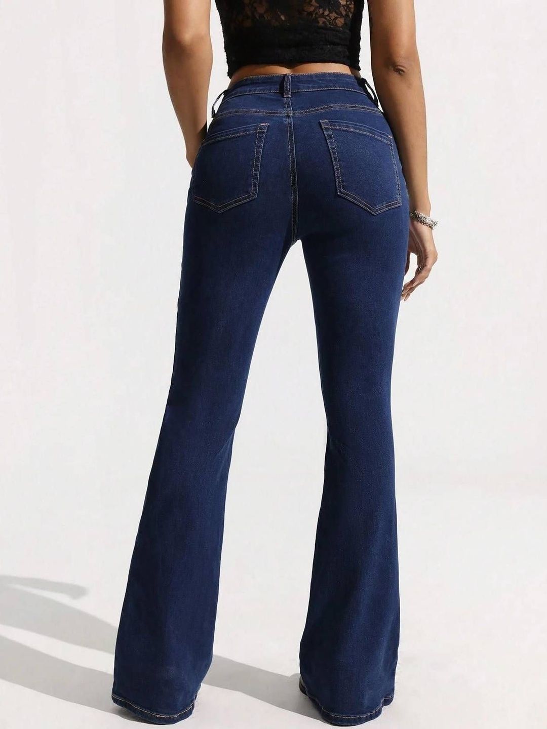 Women Flared High-Rise Stretchable Jeans