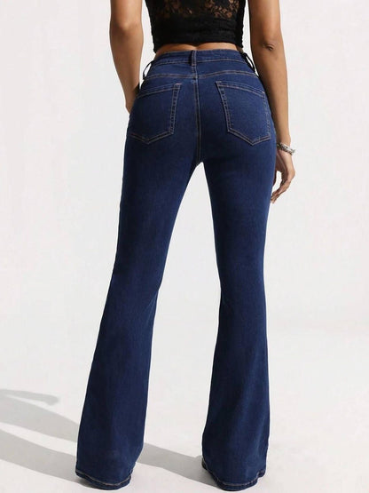 Women Flared High-Rise Stretchable Jeans