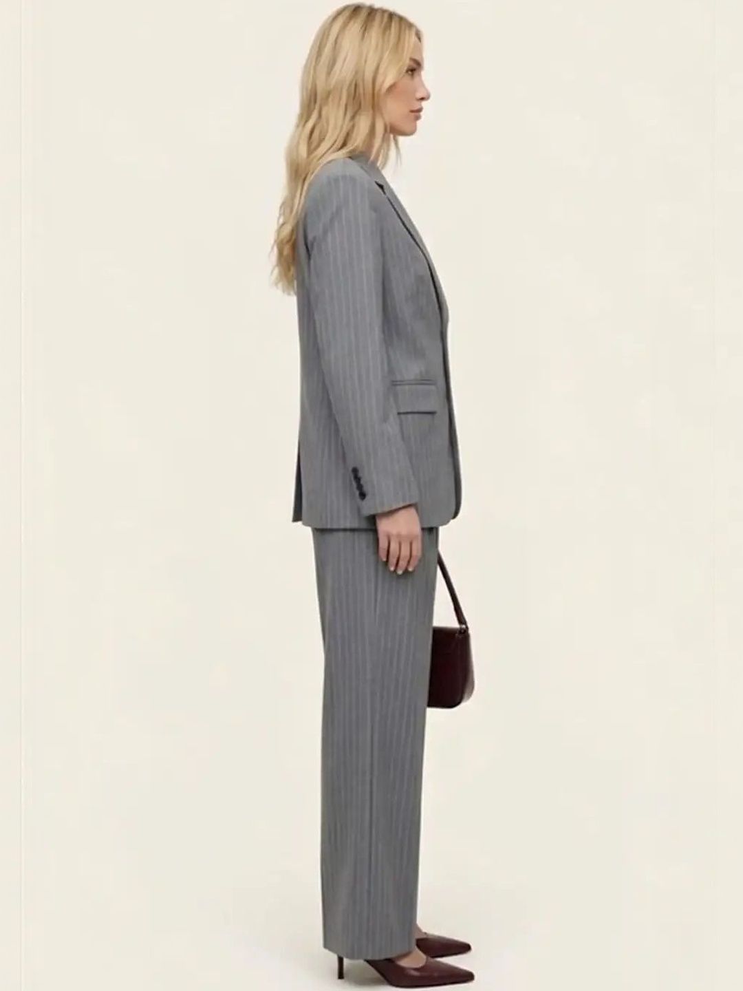 Striped Coat with Trousers