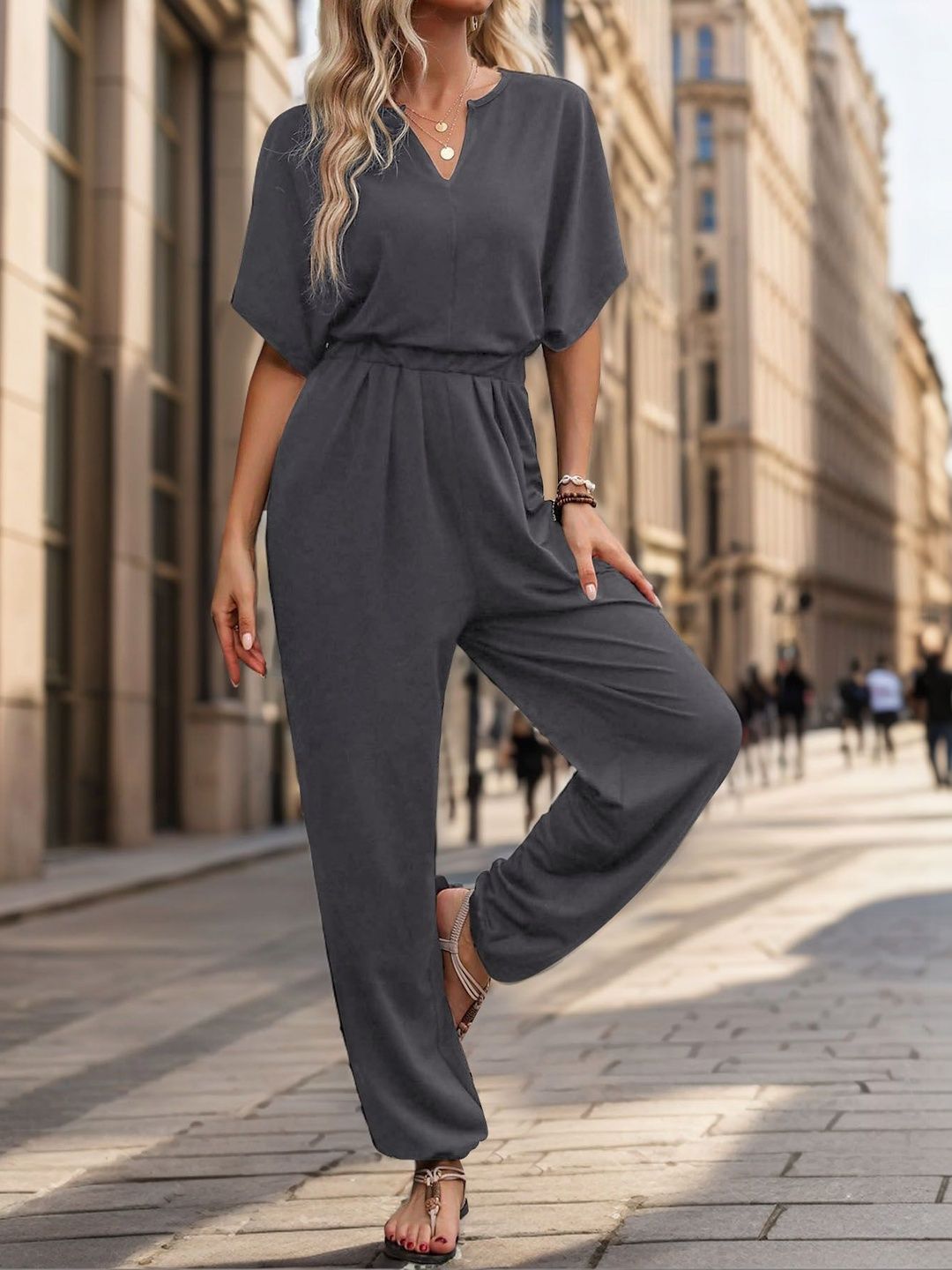 Basic Jumpsuit with Applique
