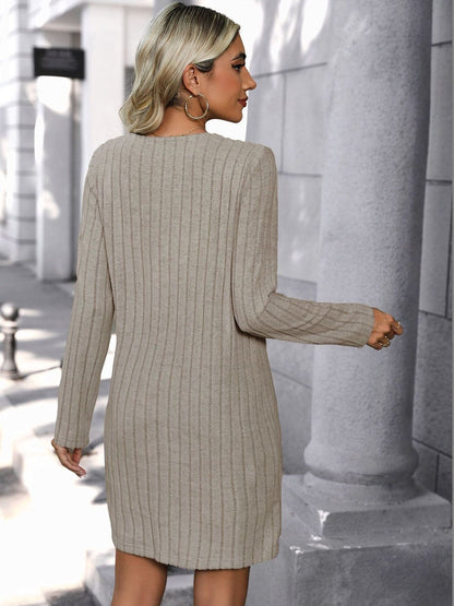 Women's Beige Sheath Dress