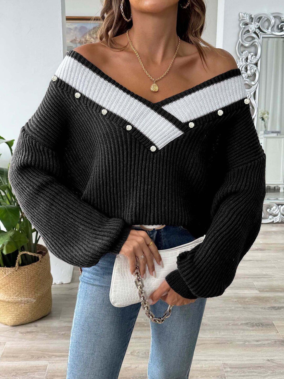 Women Ribbed Pullover