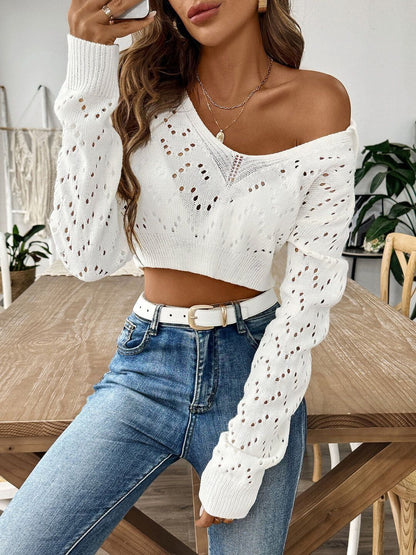 Women Crop Pullover