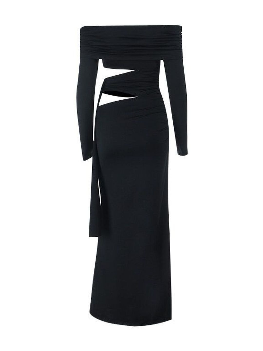 Off-Shoulder Sheath Maxi Dress