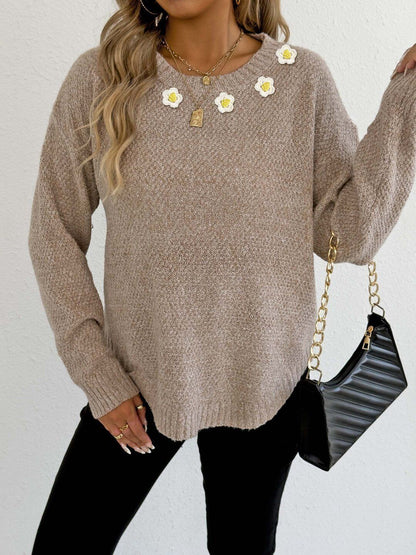 Women Pullover with Embroidered Detail