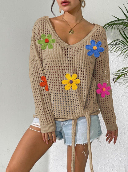 Women Pullover with Applique Detail