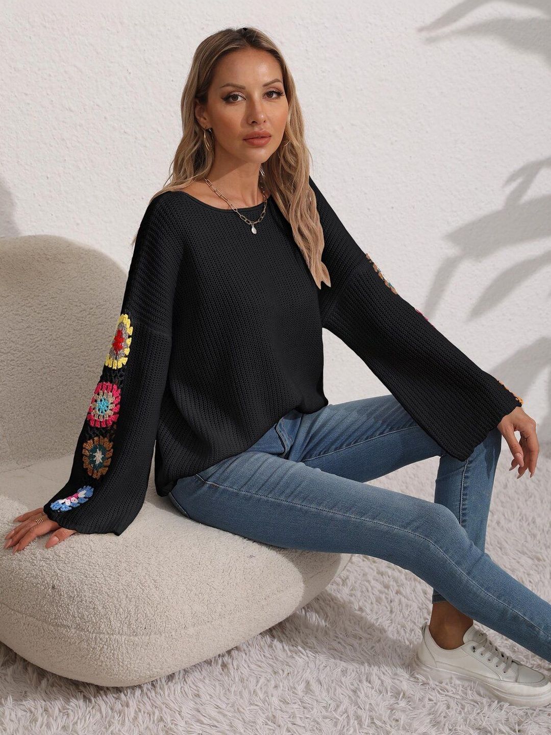Women Colourblocked Pullover