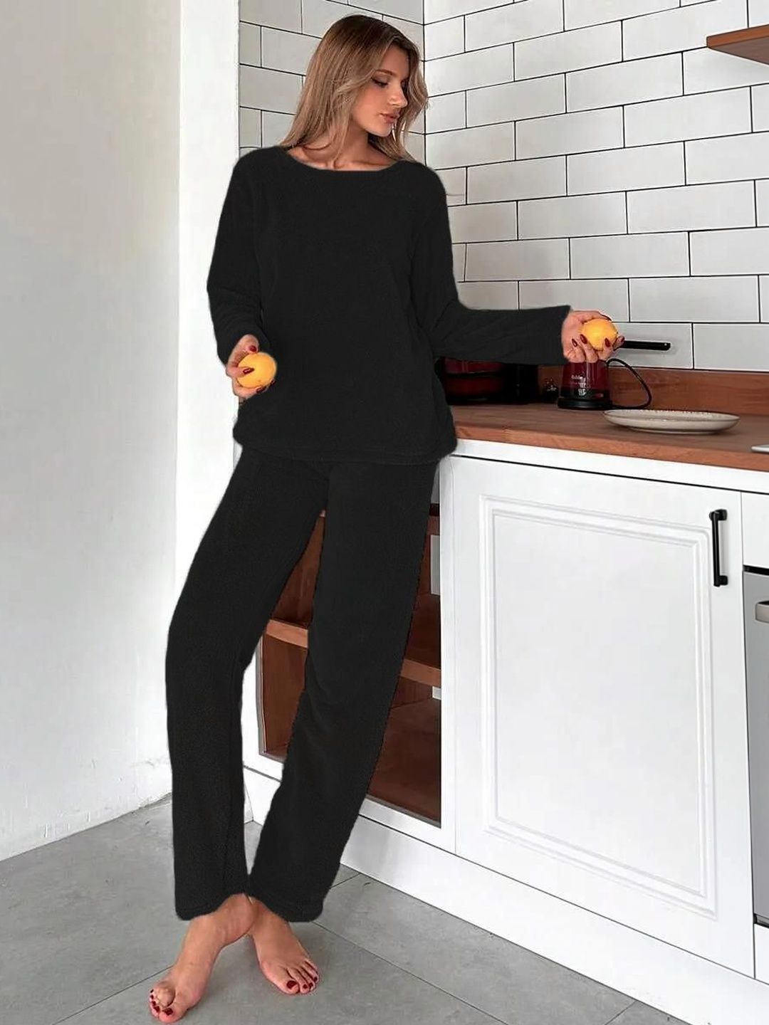 Round Neck Night Suit