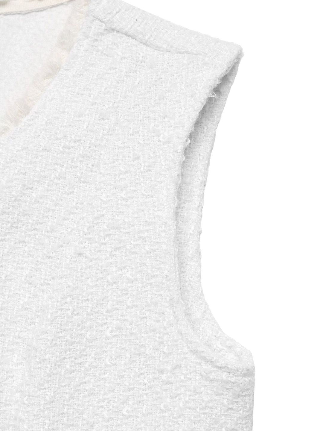 Women's White Sweater Vest