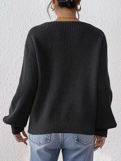 Women Ribbed Pullover