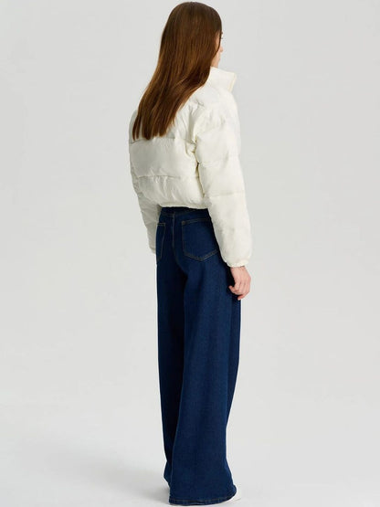 Women Lightweight Crop Puffer Jacket