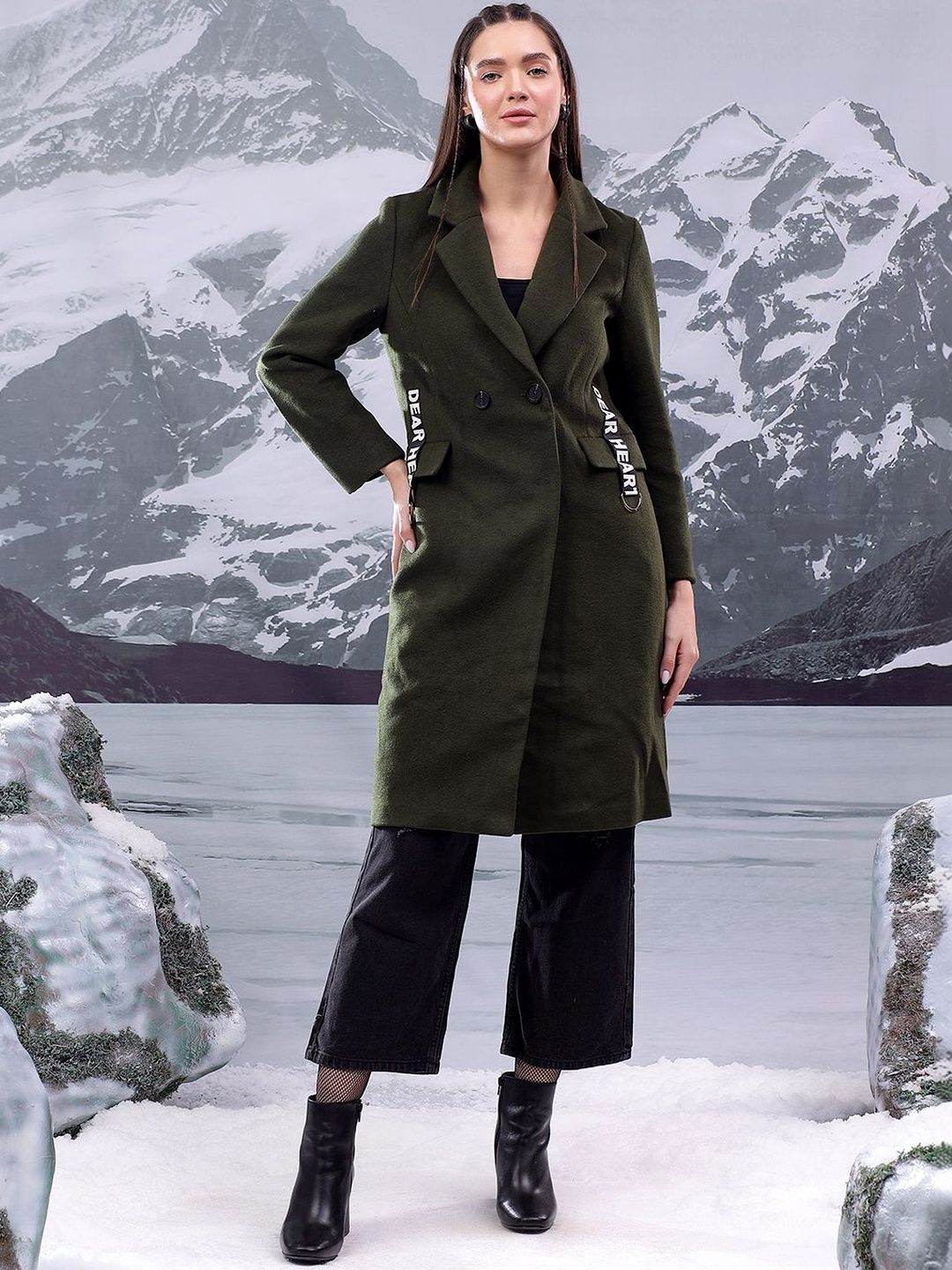 NOWI Notched Lapel Double-Breasted Casual Blazers