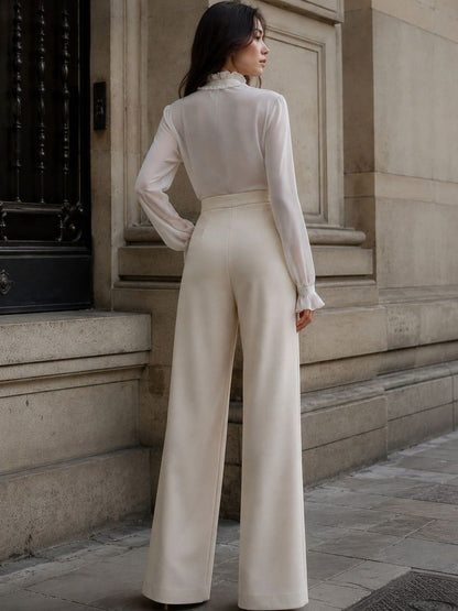 Women Relaxed Wrinkle Free Trousers