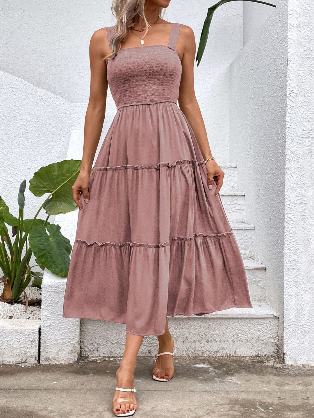 A-Line Midi Dress