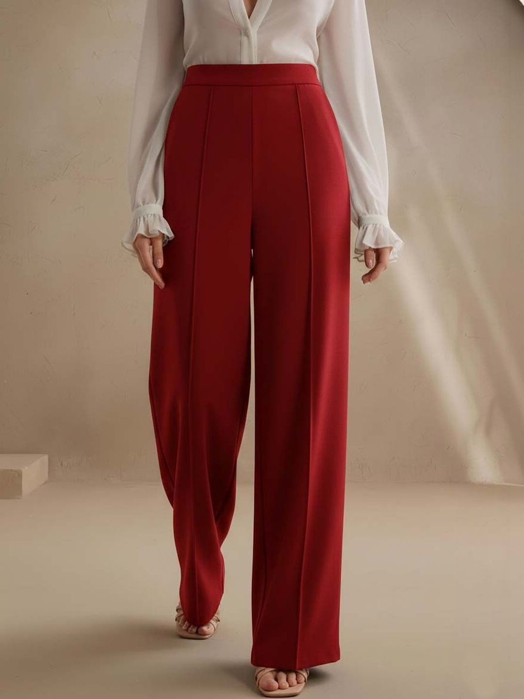 Women Wrinkle Free Trousers