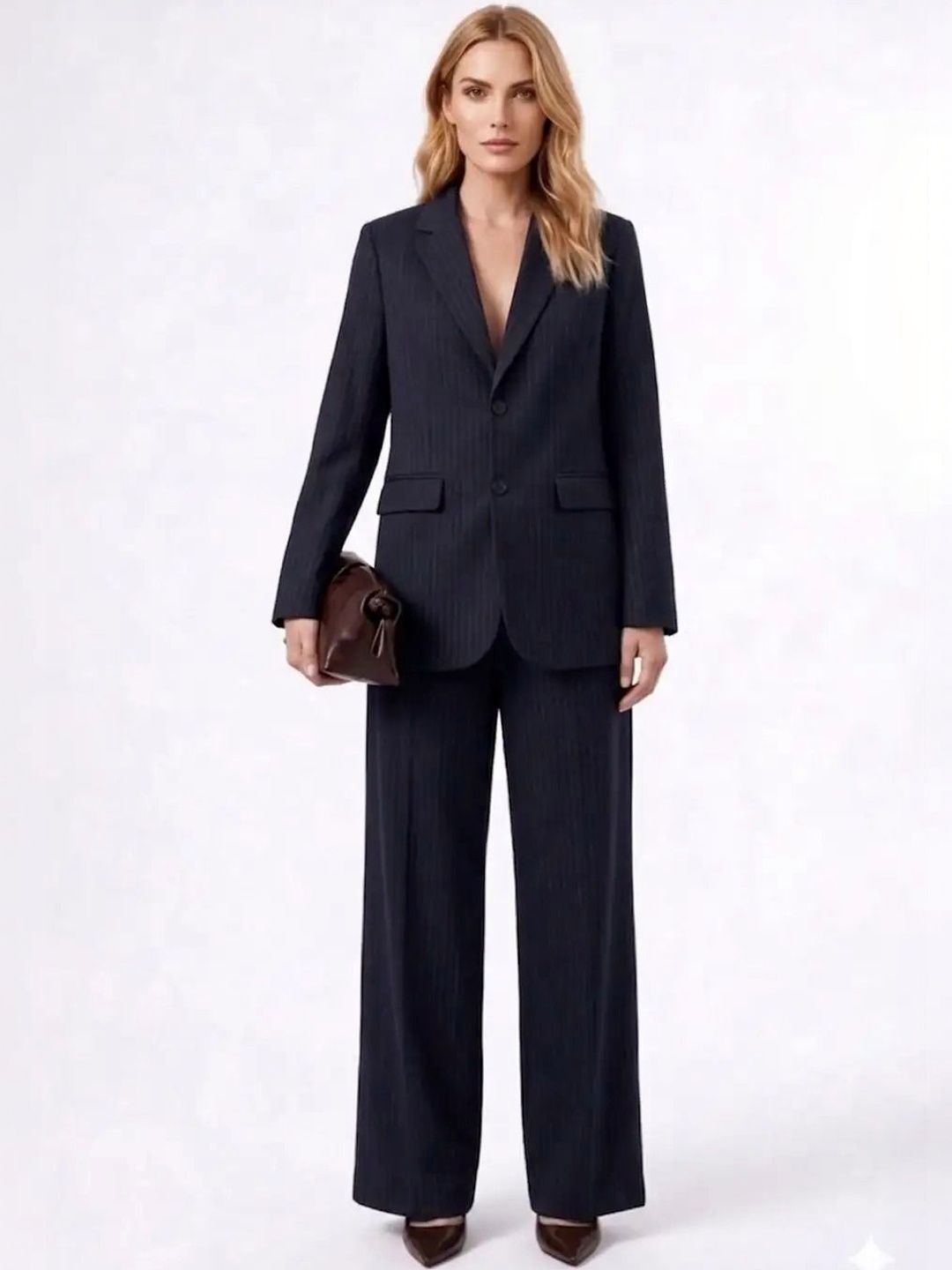 Striped Coat with Trousers