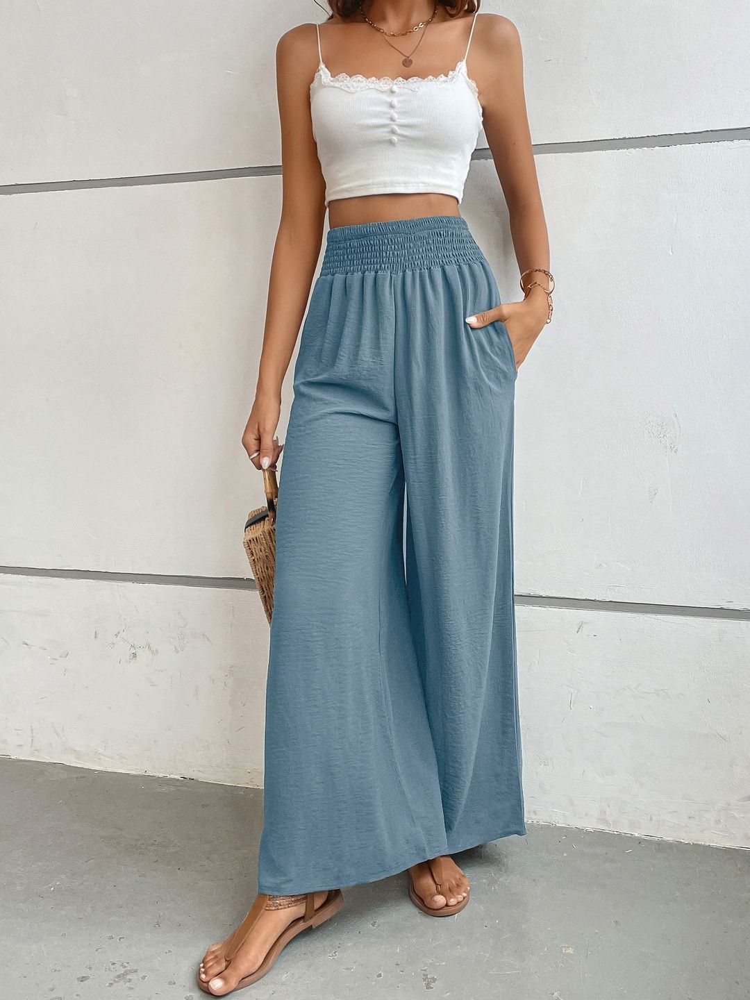 Women Loose Fit Non Iron Trousers