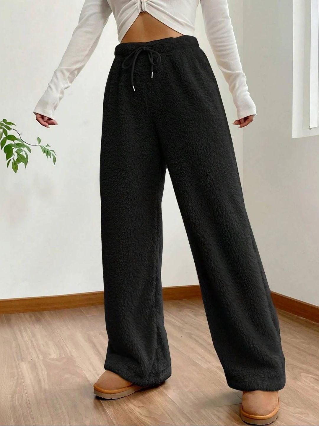 NOWI Women High-Rise Easy Wash Trousers