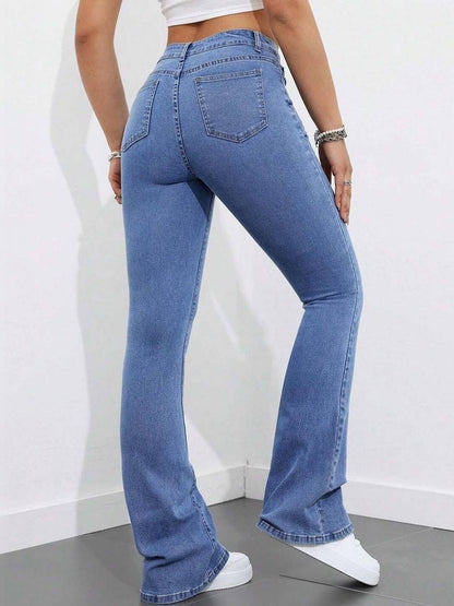 Women Bootcut High-Rise Stretchable Jeans