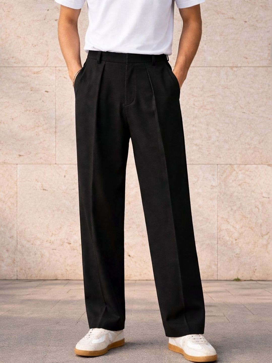 Men Pleated Trousers