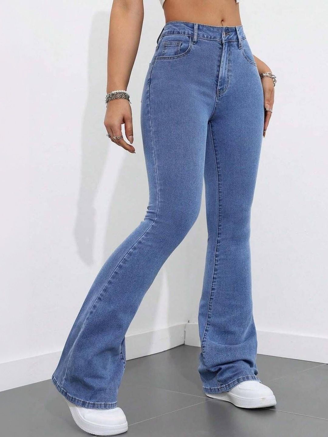 NOWI Women Bootcut High-Rise Stretchable Jeans