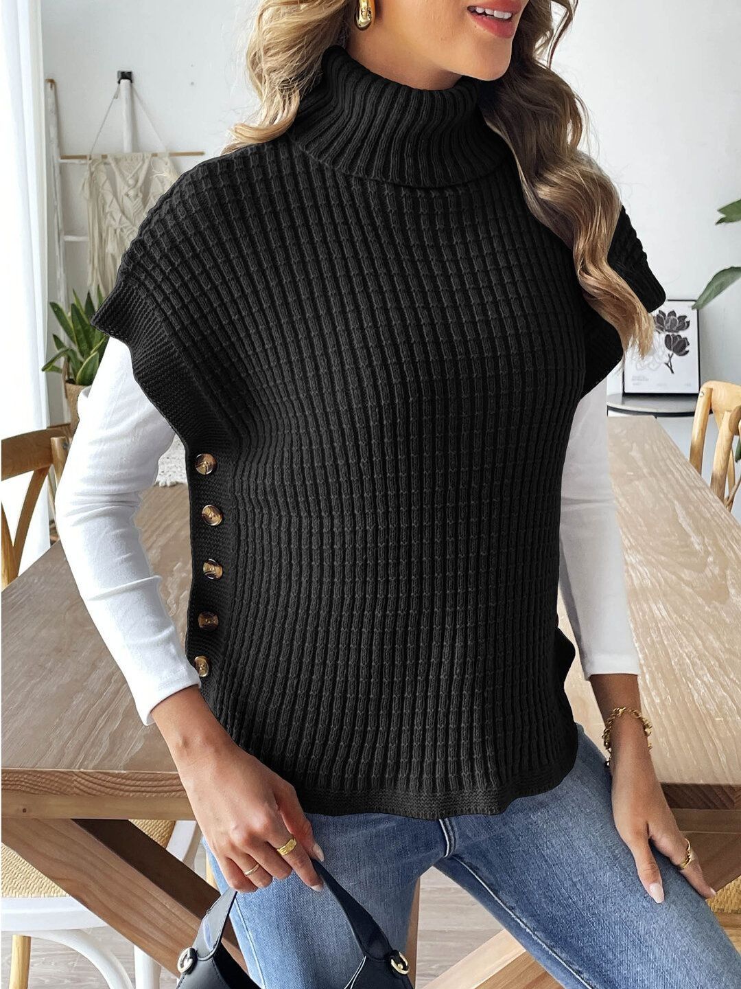 Women Ribbed Pullover
