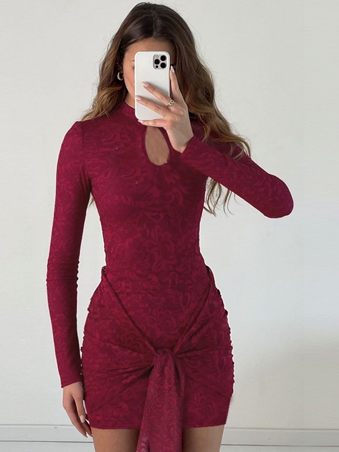 NOWI Print Bodycon Mini Dress
