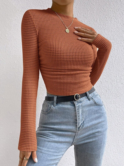 Women High Neck Slim Fit T-shirt