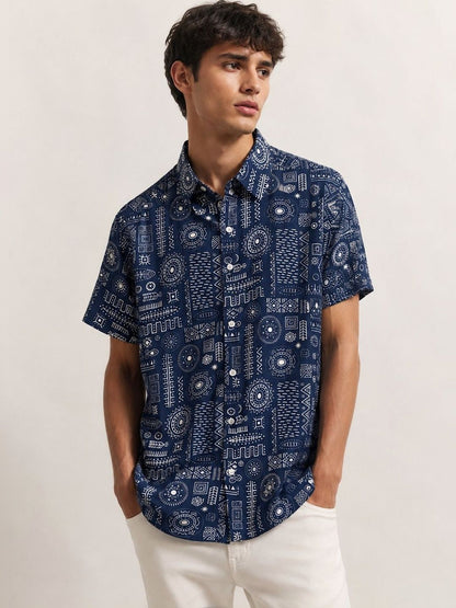 Men Standard Printed Casual Shirt