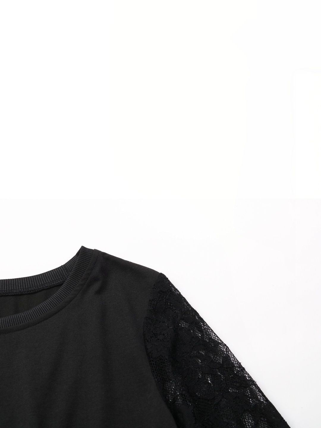 Women's Black Top Blend Printed Regular Fit