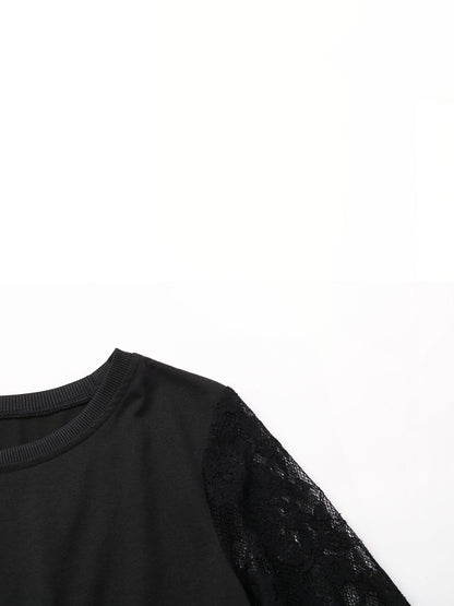 Women's Black Top Blend Printed Regular Fit