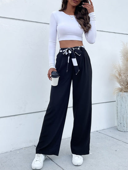 Non Iron Trousers in Black cotton Style 582 - Nowi Korean Fashion