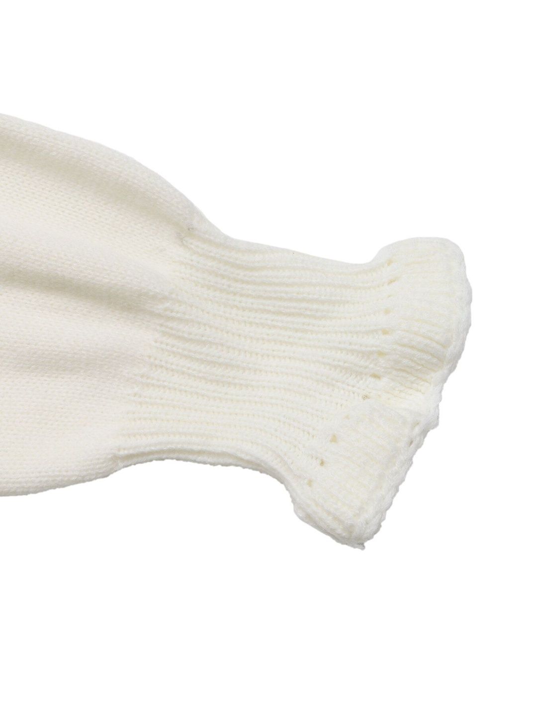Women's White Colourblocked Pullover Blend Printed