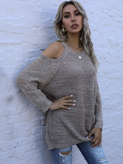Women's Beige Pullover Blend Printed Regular Fit