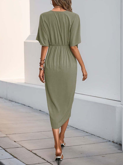 NOWI Kimono Sleeve Midi Dress