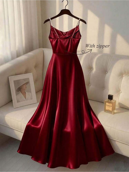 Cowl Neck A-Line Maxi Dress