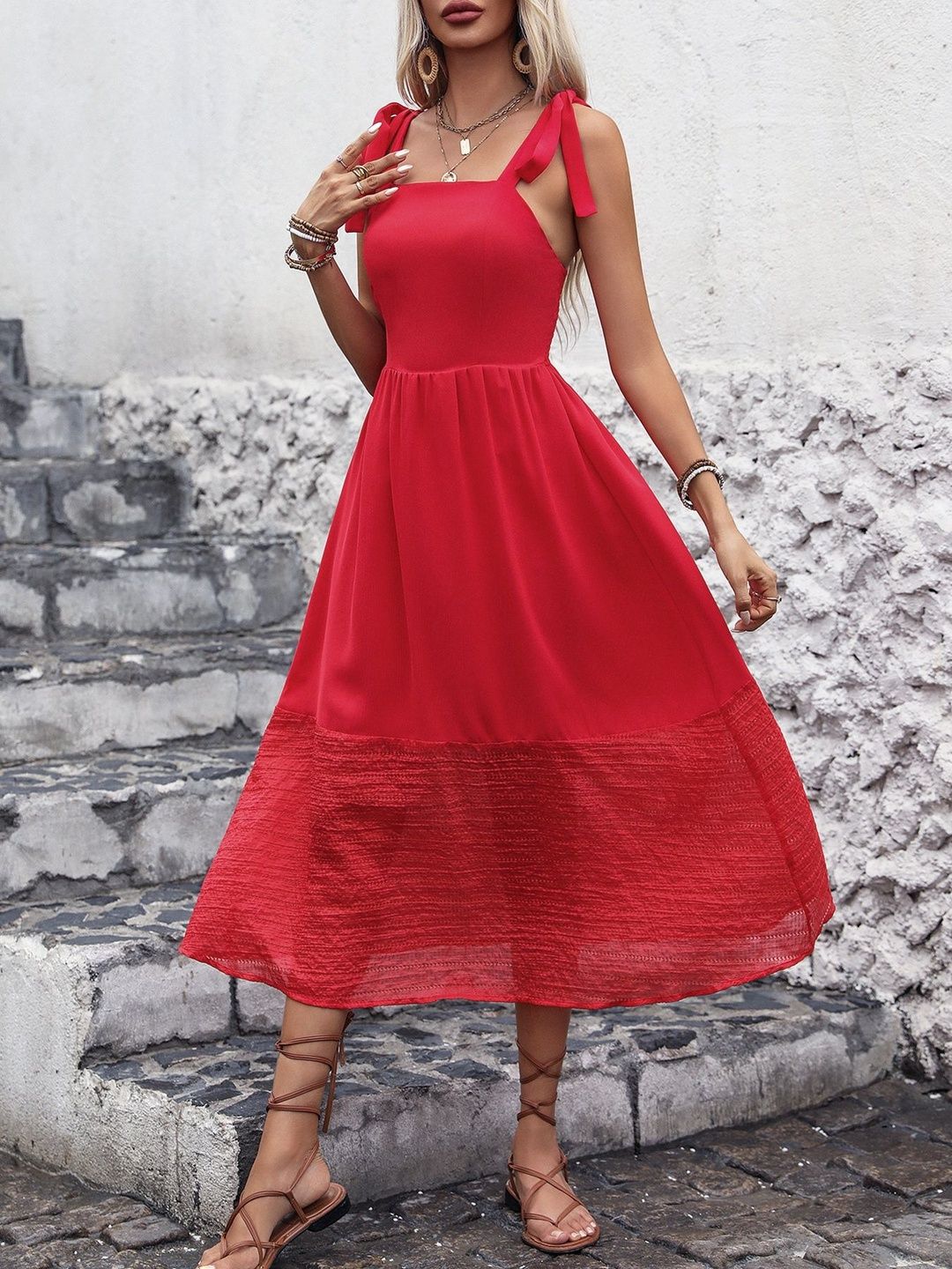 A-Line Midi Dress