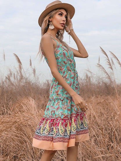 Print A-Line Dress