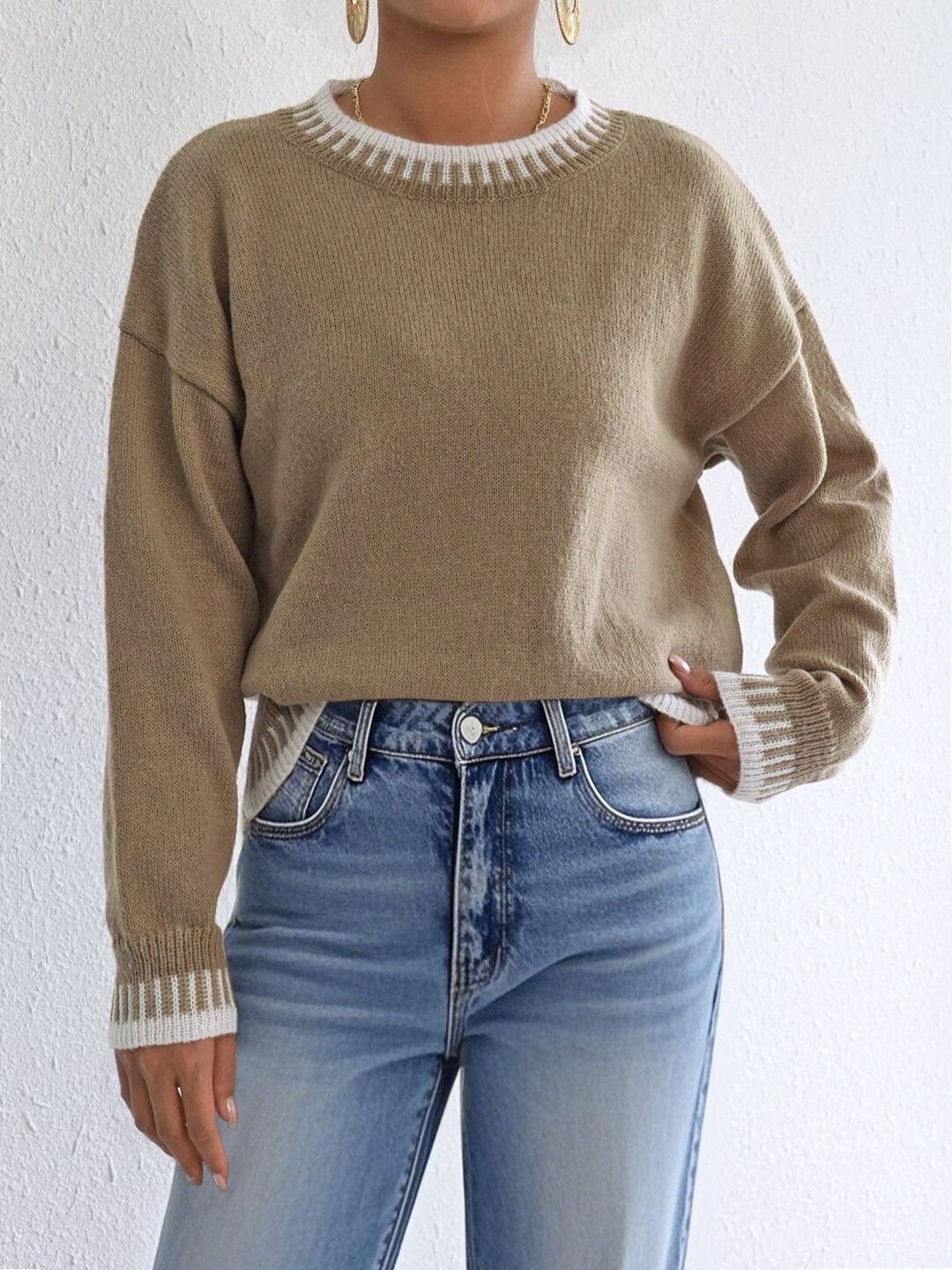 Women Striped Pullover